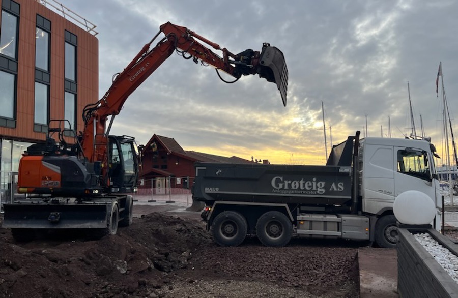 Massehåndtering - lastebil