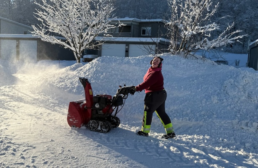 Snørydding med håndfreser